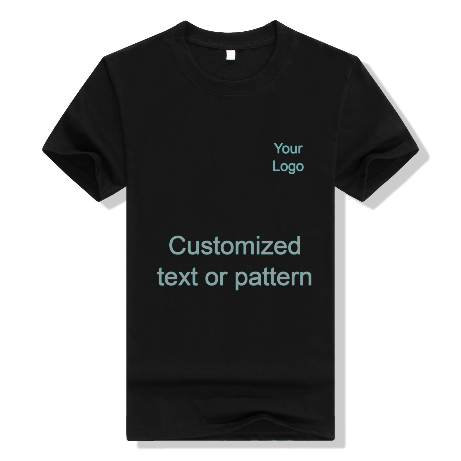 Premium Cotton Blank T-Shirt  (Cool Black)