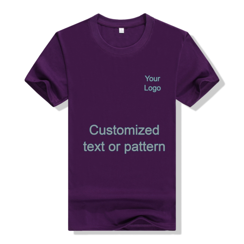 Premium Cotton Blank T-Shirt  (Indigo)