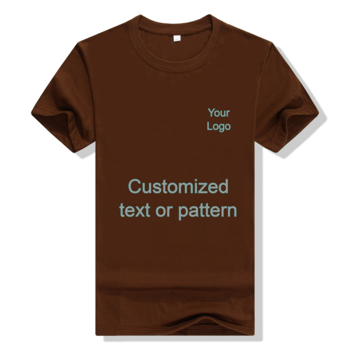 Premium Cotton Blank T-Shirt  (Walnut)