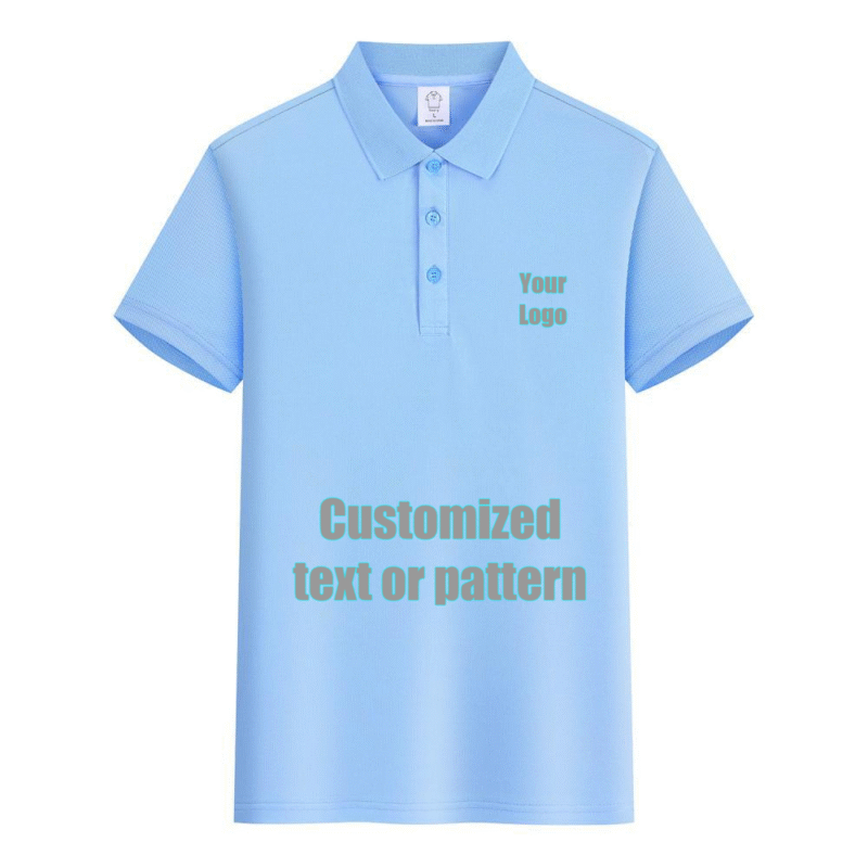Premium Cotton Blank PoloShirt  (LightBlue)