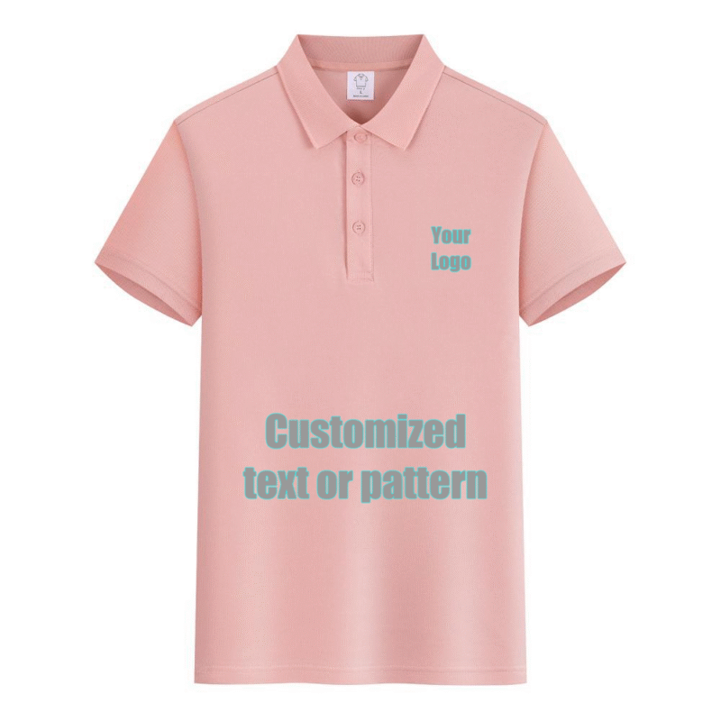 Premium Cotton Blank PoloShirt  (Pink)