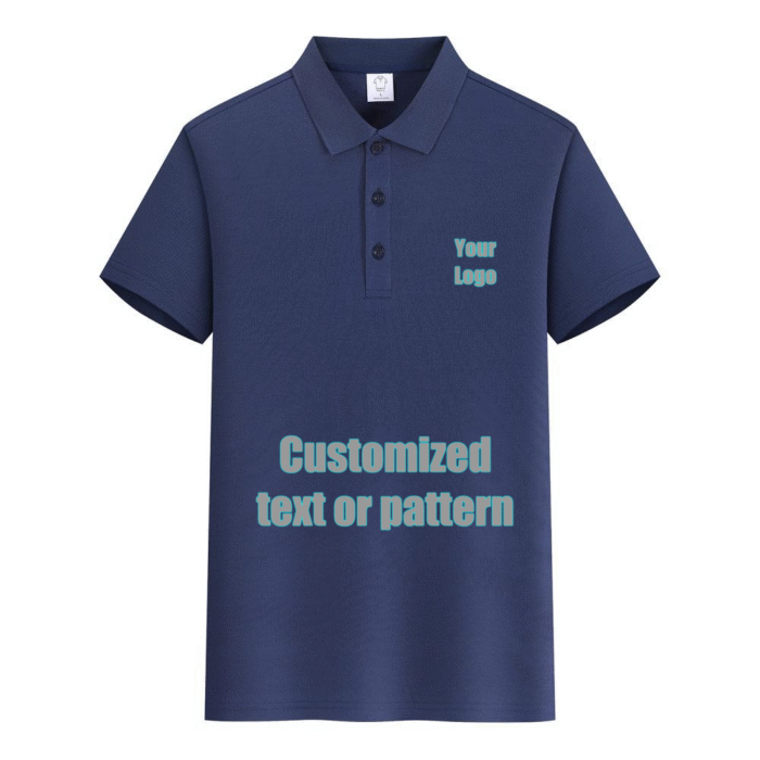 Premium Cotton Blank PoloShirt  (OceanBlue)