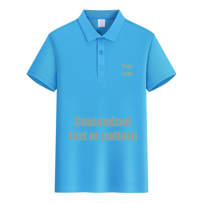 Premium Cotton Blank PoloShirt  (Blue)