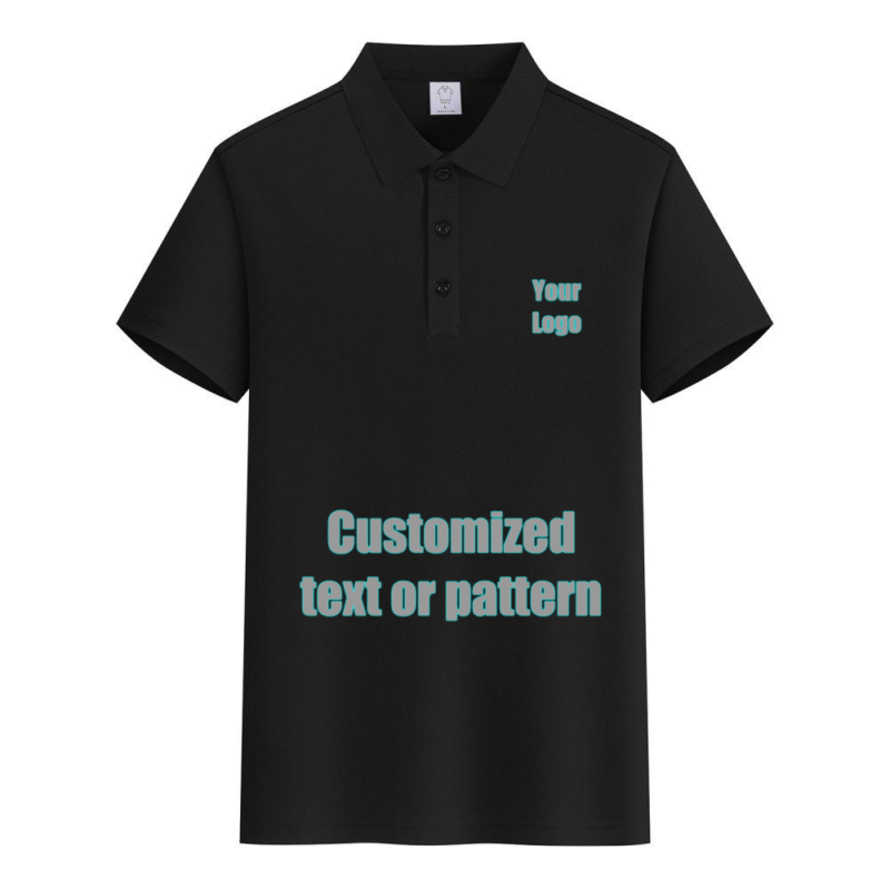 Premium Cotton Blank PoloShirt  (Black)