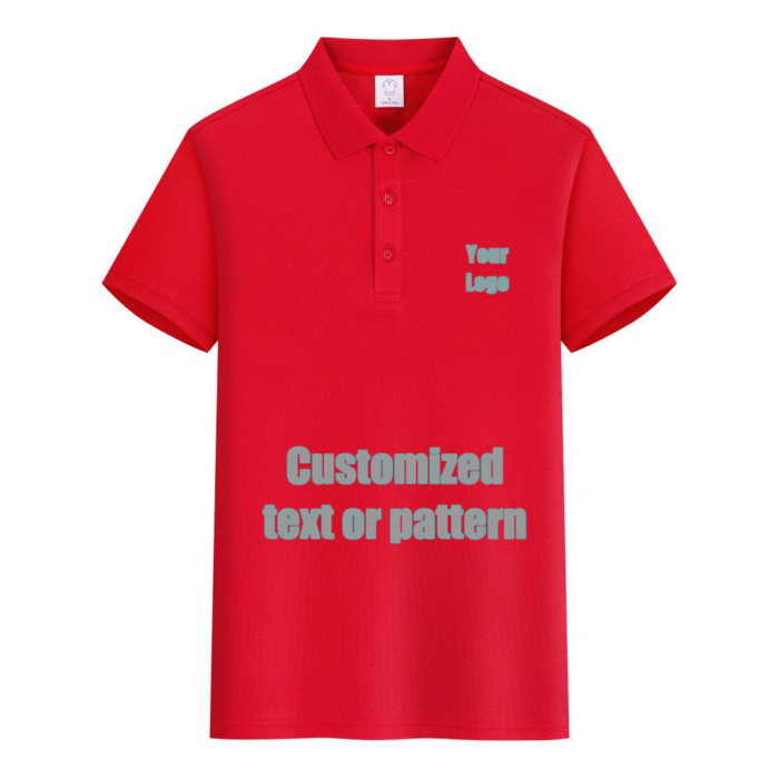 Premium Cotton Blank PoloShirt  (Red)