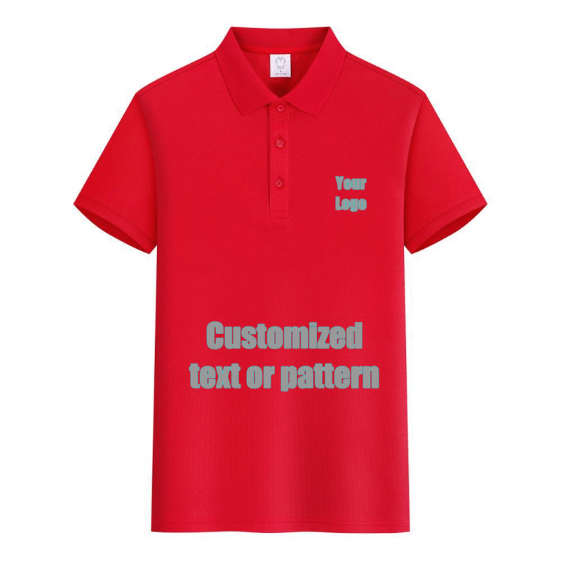 Premium Cotton Blank PoloShirt  (Red)
