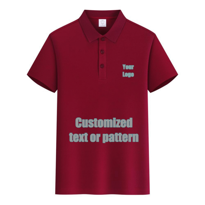 Premium Cotton Blank PoloShirt  (DeepRed)