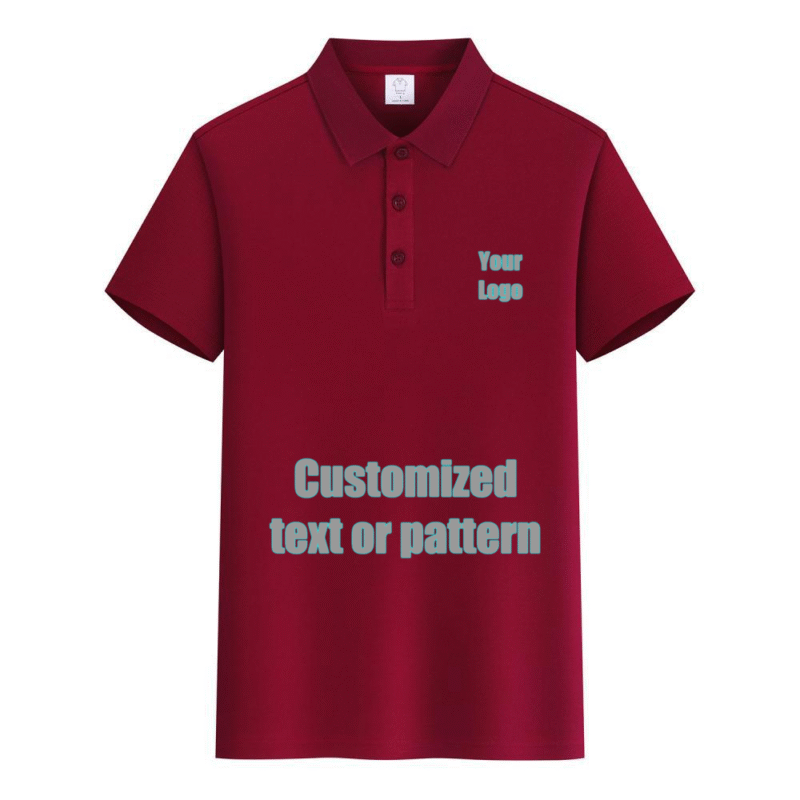 Premium Cotton Blank PoloShirt  (DeepRed)