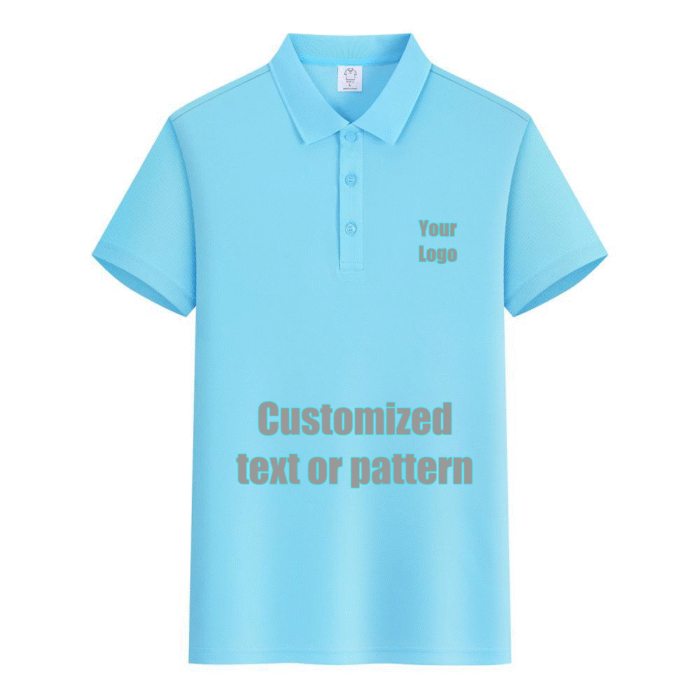 Premium Cotton Blank PoloShirt  (SkyBlue)