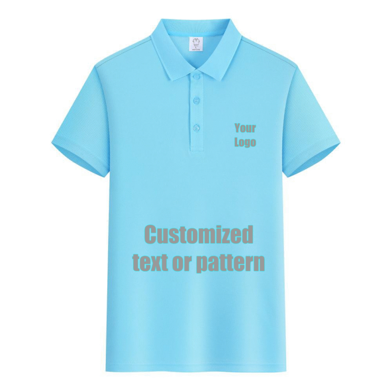 Premium Cotton Blank PoloShirt  (SkyBlue)