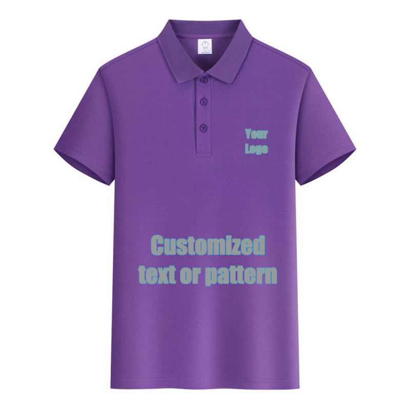 Premium Cotton Blank PoloShirt  (Purple)