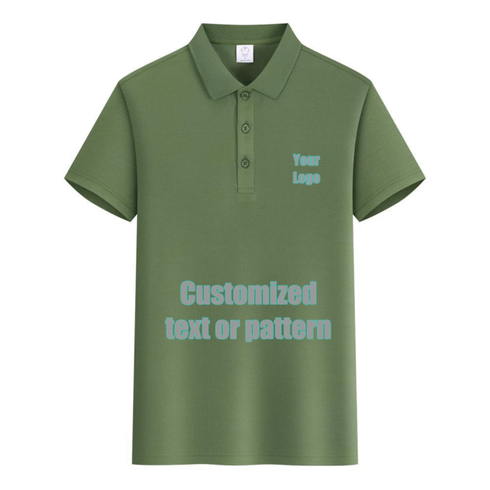 Premium Cotton Blank PoloShirt  (ArmyGreen)